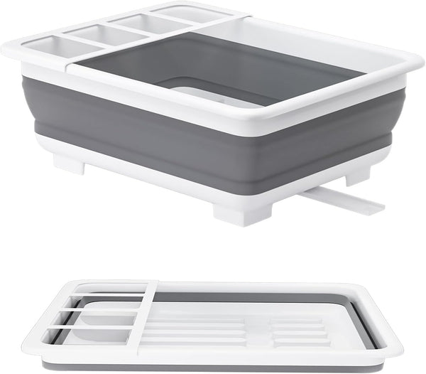 🧽 Escurridor de Platos Plegable con Bandeja – Multifuncional y Ahorra Espacio