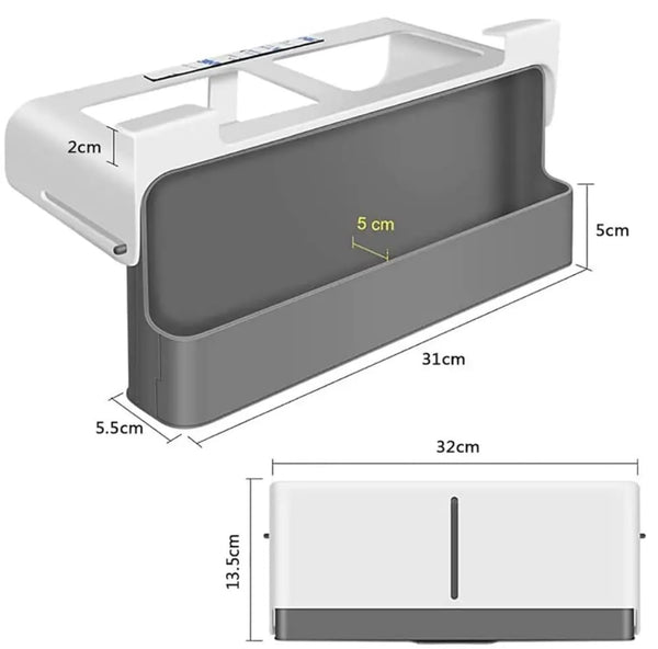 🧂 Organizador de Especias Bajo Estante – Cajón Deslizante sin Taladro para Cocina