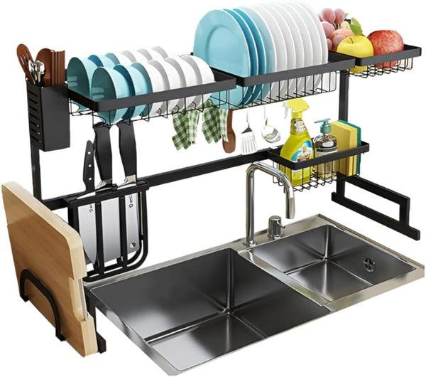 Escurridor de Platos Sobre Fregadero – Acero Inoxidable Multifuncional