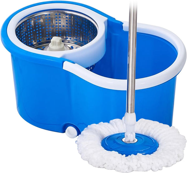 🧼 Set de Mopa Giratoria 360° con Cubo de Acero Inoxidable