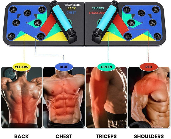 💪 Tabla de Flexiones 12 en 1 – Sistema de Entrenamiento Multifuncional