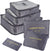 Cubos de Empaque para Viaje – Kit Organizador 6 en 1 (Gris)