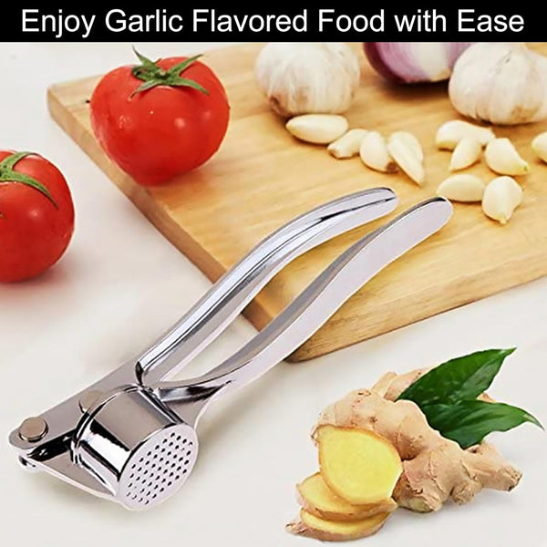 🧄 Prensador de Ajo Manual Multifuncional de Acero Inoxidable – Tritura Ajo y Jengibre Fácilmente
