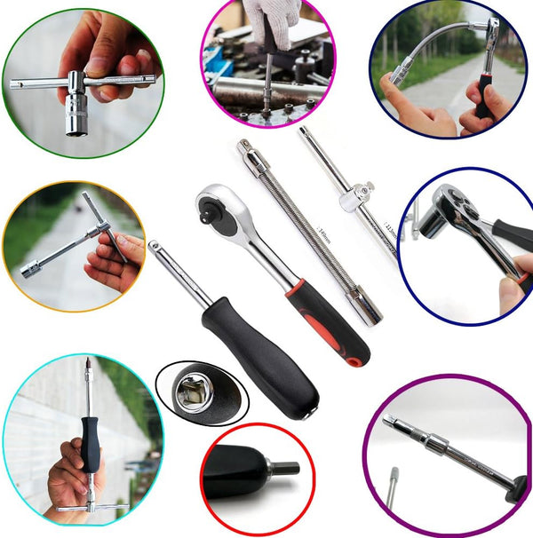 Set de Herramientas 46 Piezas – Llave de 1/4”