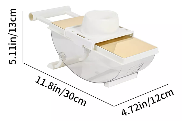 🥕 Cortador Multifuncional de Frutas y Verduras – 6 Cuchillas Intercambiables