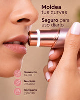 Depiladora facial eléctrica recargable con luz LED - DOMICENTRO