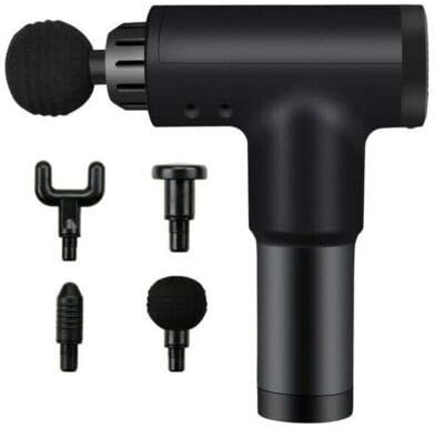 💪 Pistola de Masaje Portátil 6 Velocidades – Alivio Muscular con 4 Cabezas Intercambiables