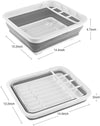 🧽 Escurridor de Platos Plegable con Bandeja – Multifuncional y Ahorra Espacio