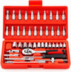 Set de Herramientas 46 Piezas – Llave de 1/4”