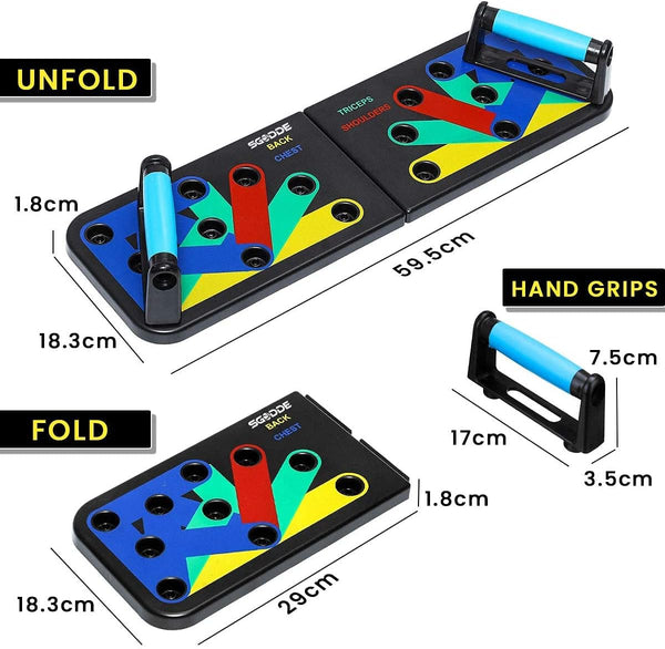 💪 Tabla de Flexiones 12 en 1 – Sistema de Entrenamiento Multifuncional