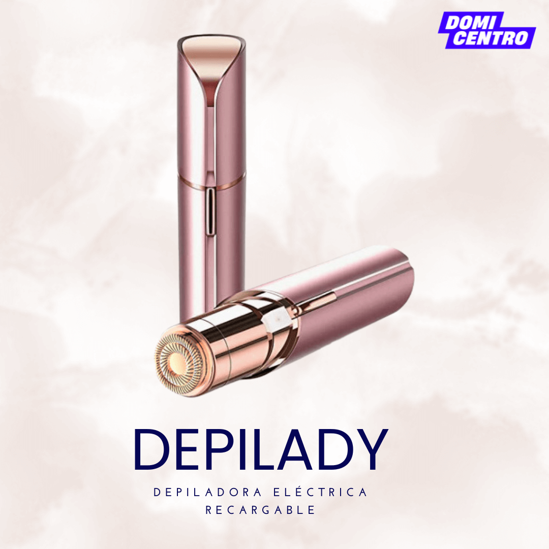 Depiladora facial eléctrica recargable con luz LED - DOMICENTRO