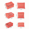 Cubos de Empaque para Viaje – Kit Organizador 6 en 1 (Naranja)