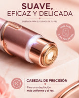 Depiladora facial eléctrica recargable con luz LED - DOMICENTRO